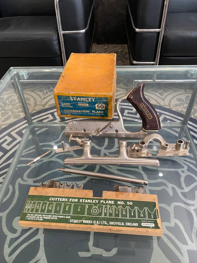 Stanley combination plane no50 as seen on pictures not complete in box !!!!!