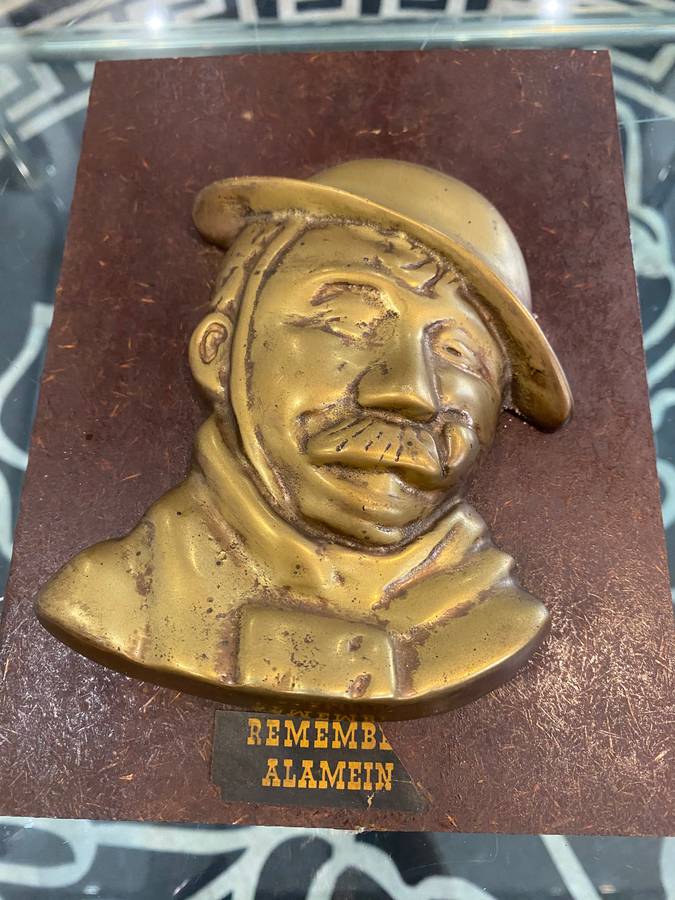 El Alamein Commemorated Bronze Plaque