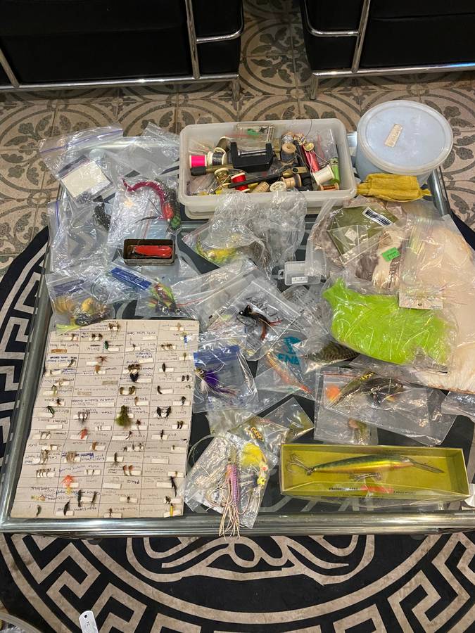 Large collection of fly fishing stuff