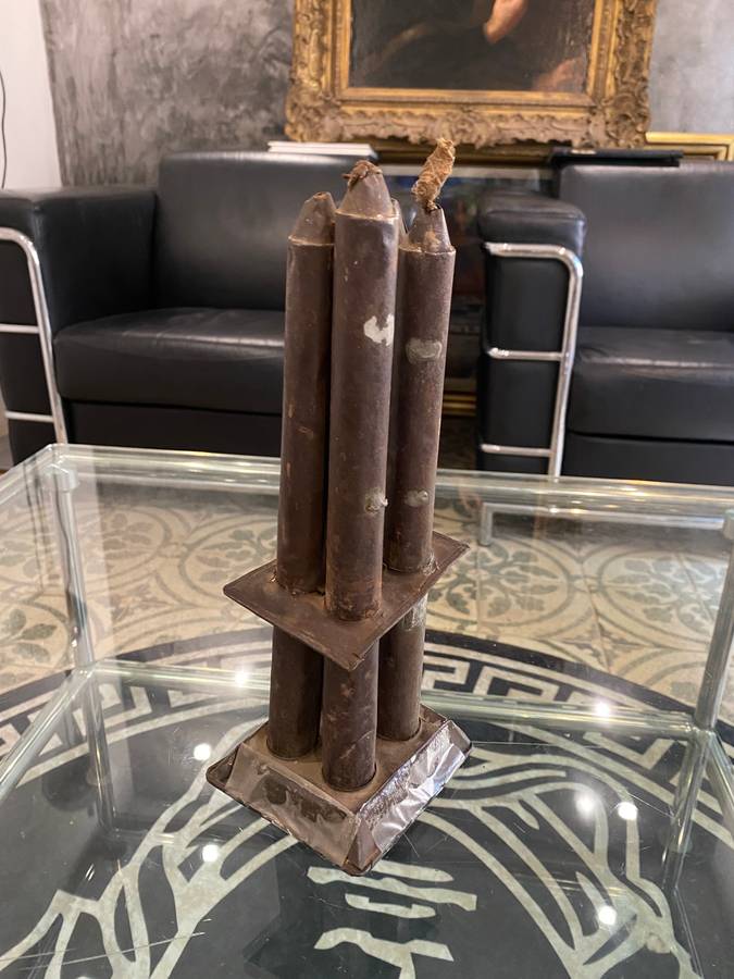 Antique Metal Candles