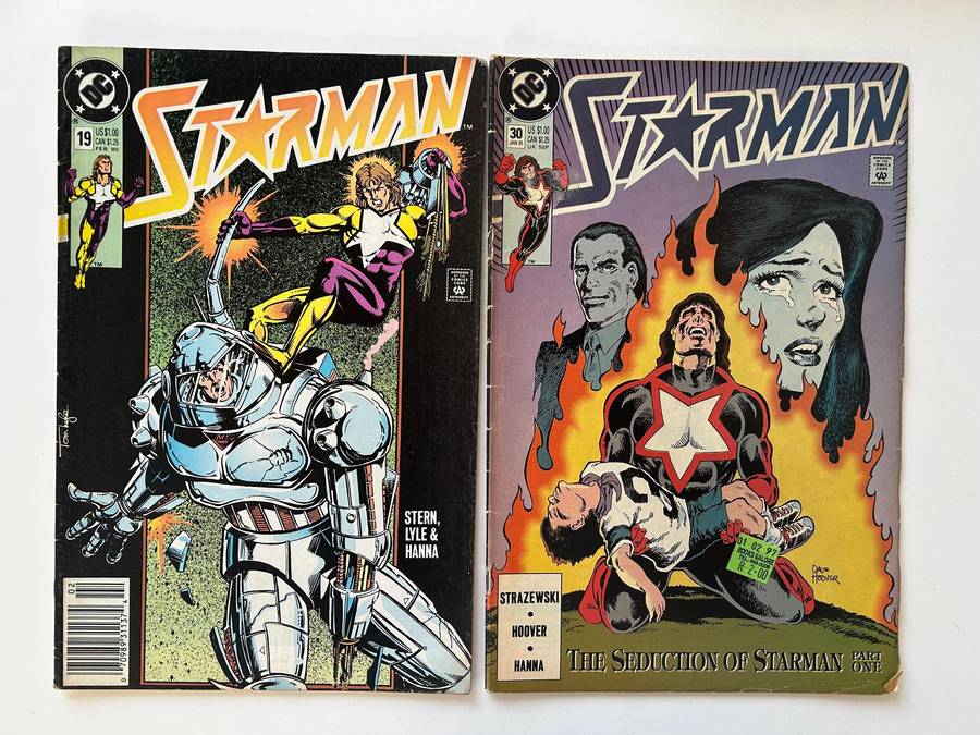 DC Comics STARMAN No: 11, 17, 19, 30 (Jul 1989-Jan 1991)(FN condition)