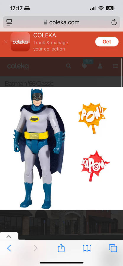 Mcfarlane 6 inch BATMAN Classic 1960s Adam West Action Figure