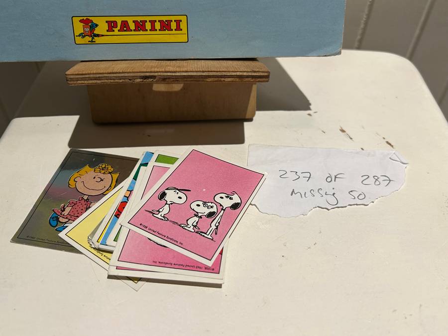 1992 I LOVE SNOOPY sticker album Panini USA