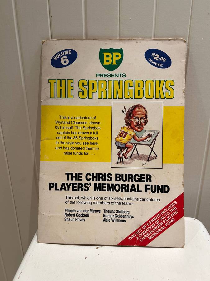 BP petrol stations release 1981 RUGBY SPRINGBOKS squad series