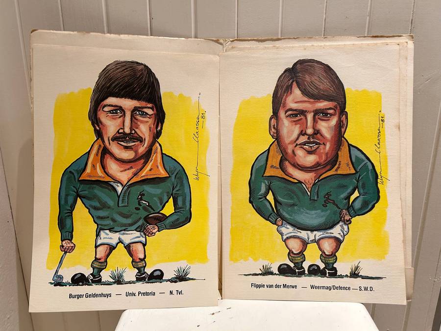 BP petrol stations release 1981 RUGBY SPRINGBOKS squad series