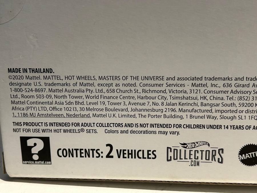 Hotwheels SAN DIEGO COMiC CON He-man Masters of the Universe exclusive diecast 1:64 scale
