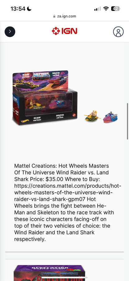 Hotwheels SAN DIEGO COMiC CON He-man Masters of the Universe exclusive diecast 1:64 scale