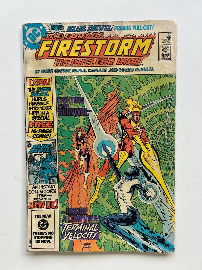 1st Appearance of the BLUE DEVIL in Firestorm Vol 2 No 24 June 1984
