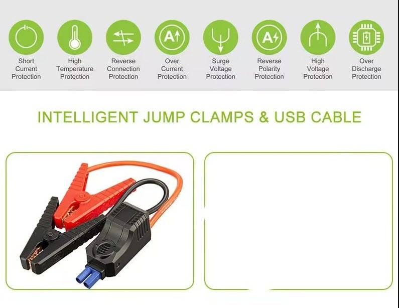2000A 12V Car Jump Starter Power Bank