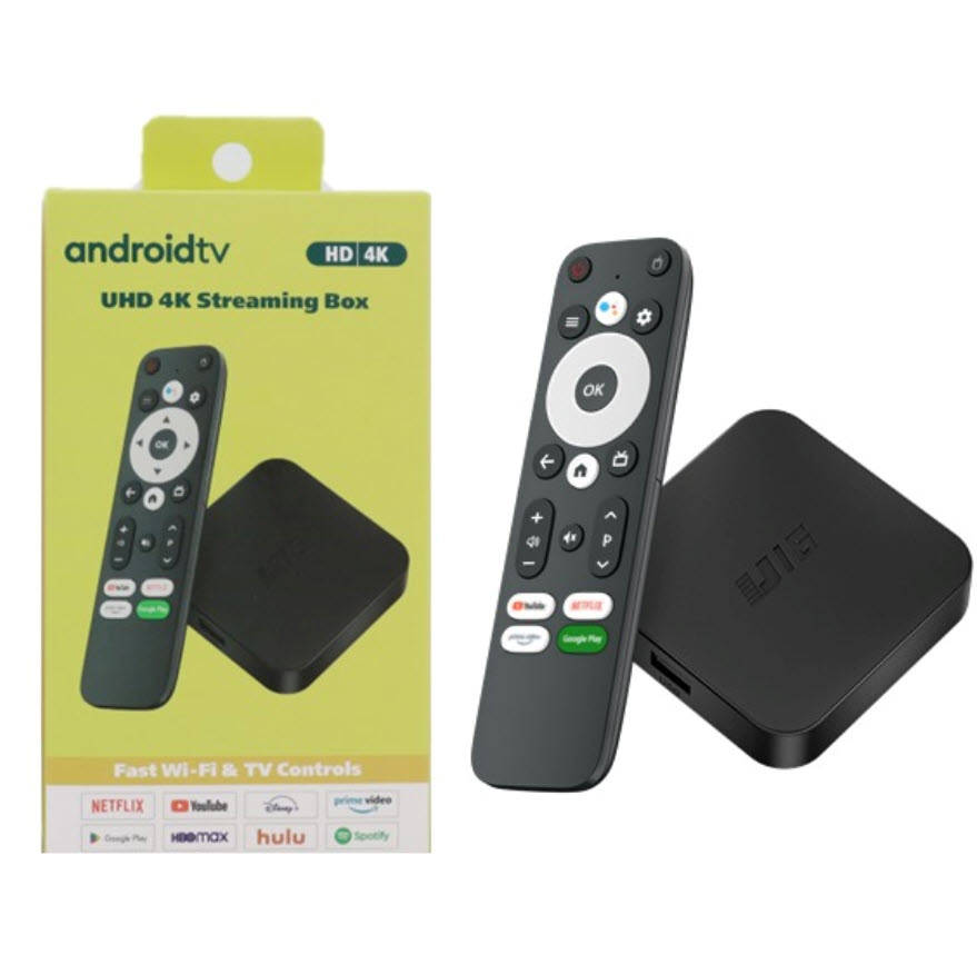 Latest Gen Android 10 TVOS 4K U16  2GB Ram TV Box & ATV OS,  Dual Band WiFi, BT5.2