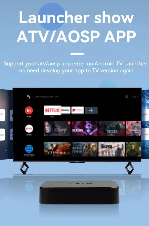 Android 10 TVOS 4K TV Box 2GB RAM 16GB ROM Quad Core CPU 5G WiFi BT5.2