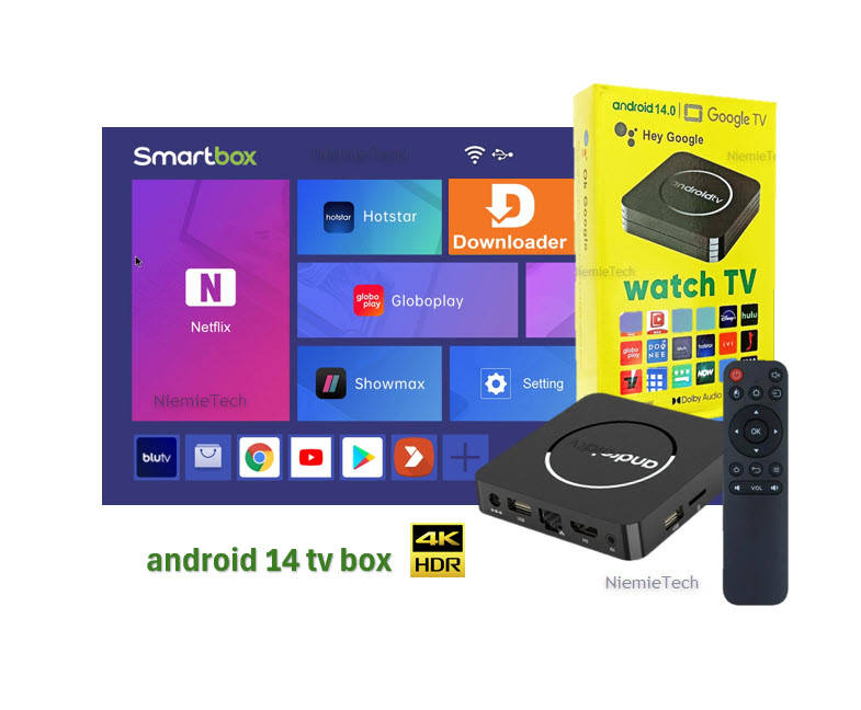 TV Box Q 2 Android 14 Dual Wifi 2.4G&5G Ram 4GB  Rom 64GB  Media player