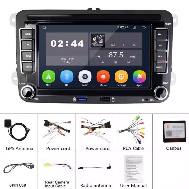 VW/Golf 5/6/Touran/Passat/Jetta Double Din Android Car Radio 7" Autoradio WIFI GPS USB