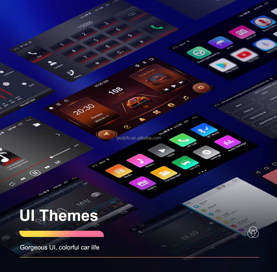 9'' Android Car Radio2+64G CarPlay Android Auto Car Stereo with GPS WIFI FM RDS For VW/Skoda/Golf