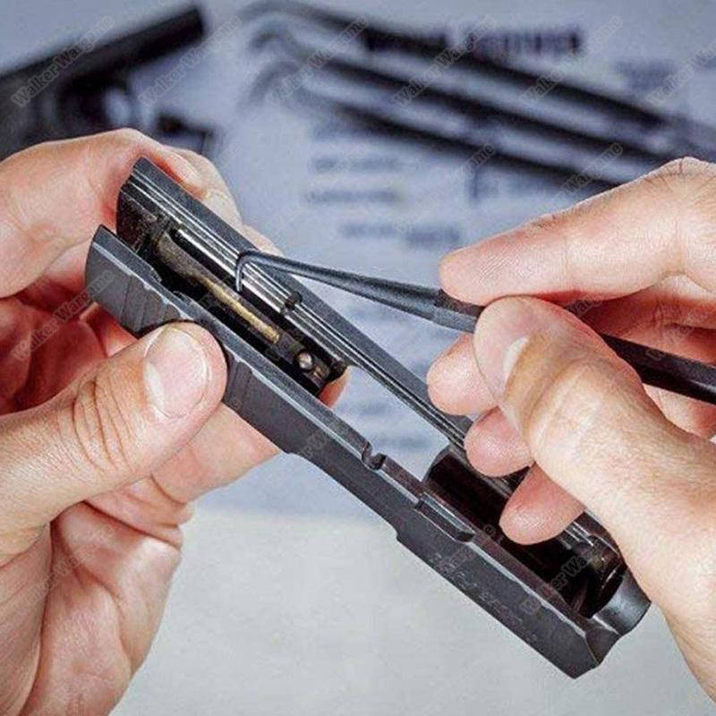 Firearm Airsoft Cleaning Brush Tools Kit Set Deluxe - With Case and metal Picks