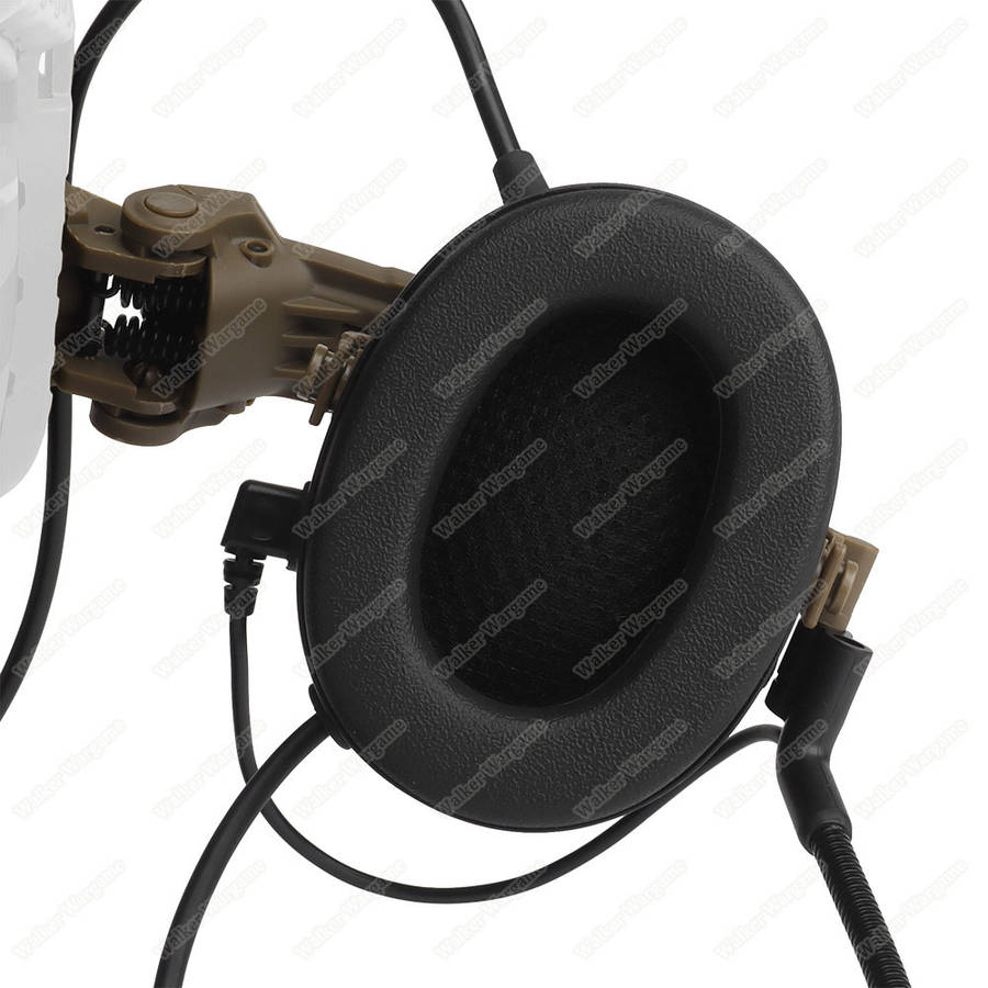 WST C5 Helmet Side Folding Head Set Communication Headsets Black