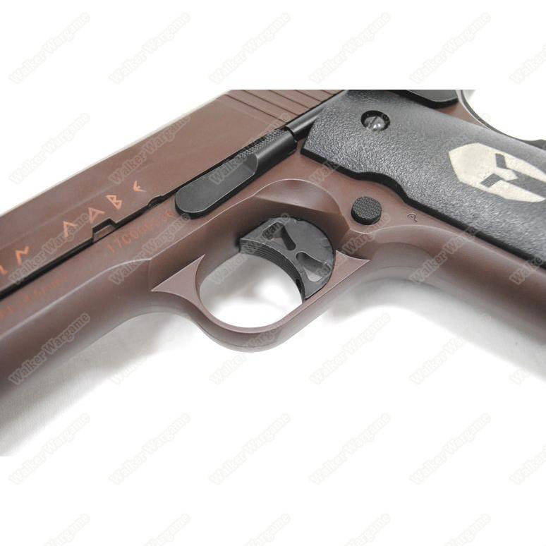 Double Bell 785S 1911 Moaon AAbe spartan Gas Blowback Airsoft Pistol - CRIMSON BROWN