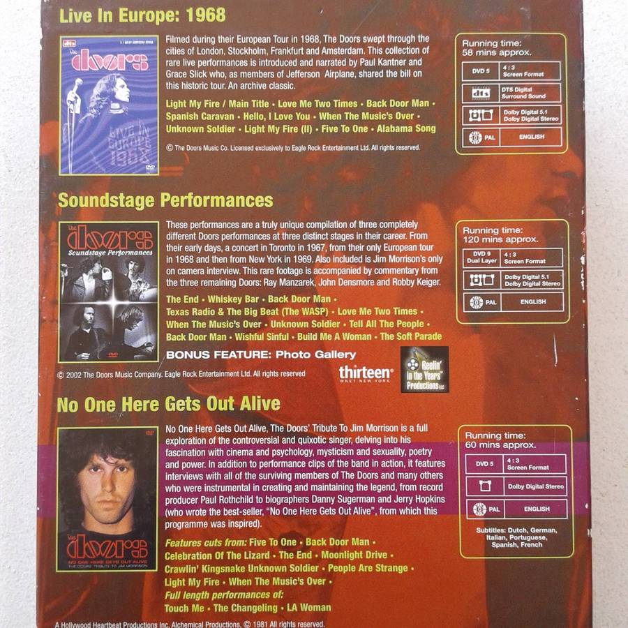 The Doors - 3 DVD Box Set