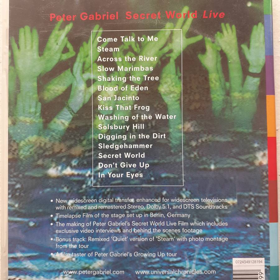 Peter Gabriel - Secret World Live (Re-Mixed & Re-Mastered) [DVD] (2003)  [D]