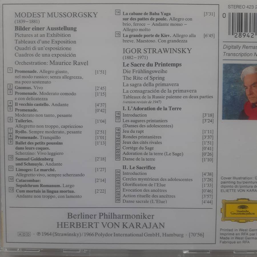 Mussorgsky / Ravel / Strawinsky / von Karajan / Berliner Phil. - Bilder Einer Ausstellung... (CD)