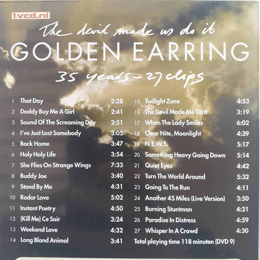 Golden Earring - The Devil Made Us Do It 35 Years: 27 Clips [DVD] (2002)  [D]