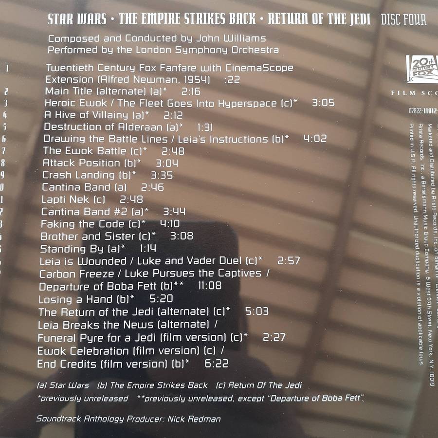 Star Wars Trilogy (The Original Soundtrack Anthology) - John Williams / LSO [4CD Box Set] (1993)