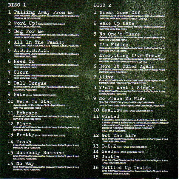 Korn - Falling Away From Me (The Best of Korn) (2CD) (2011)   [D]