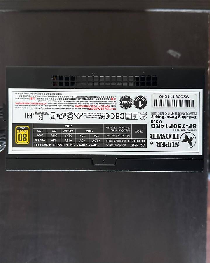 Super Flower SF-750F14RG V2.0 Leadex III Gold ARGB PRO 750W 80 Plus Gold Fully Modular Black Desktop