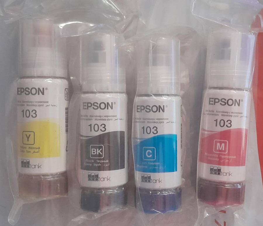 Epson 103 ink bottles Lot of 4