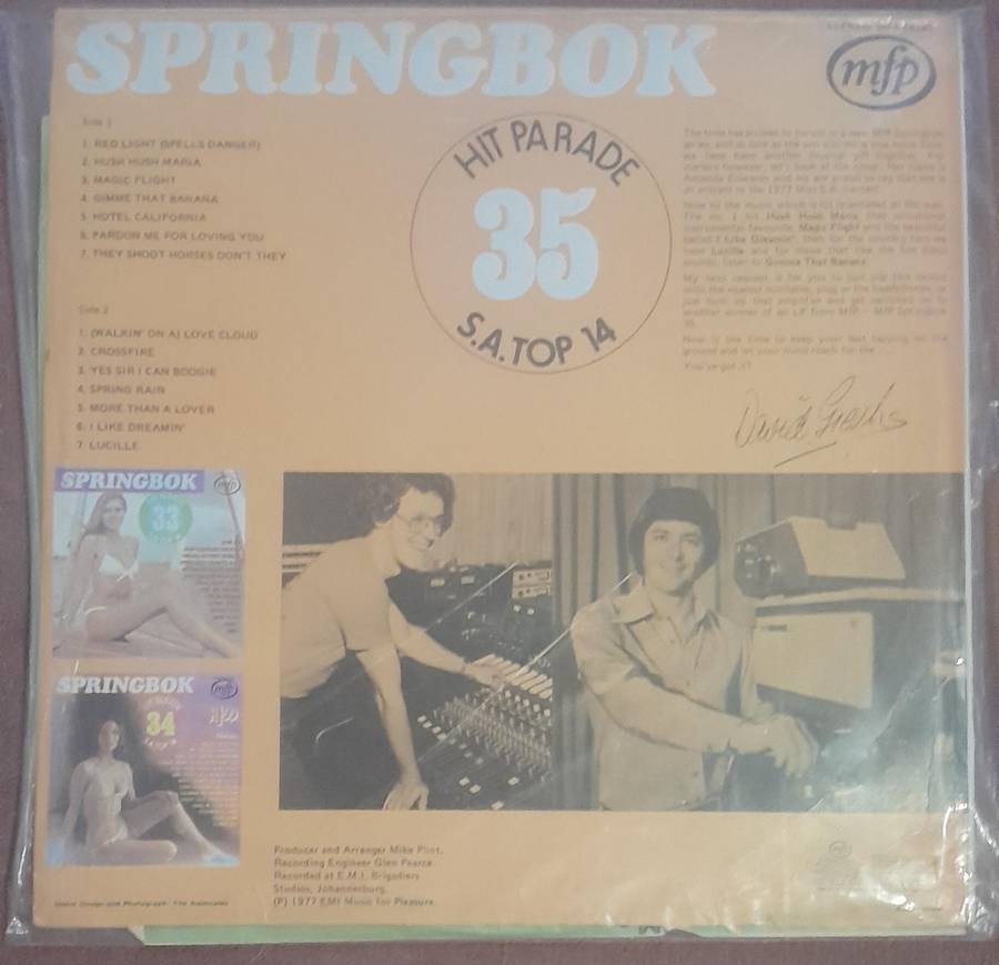 Springbok Hit Parade 35 Vinyl
