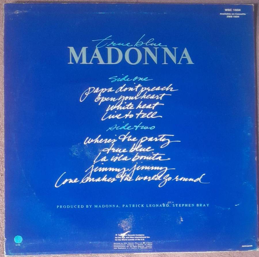 Madonna True Blue Vinyl