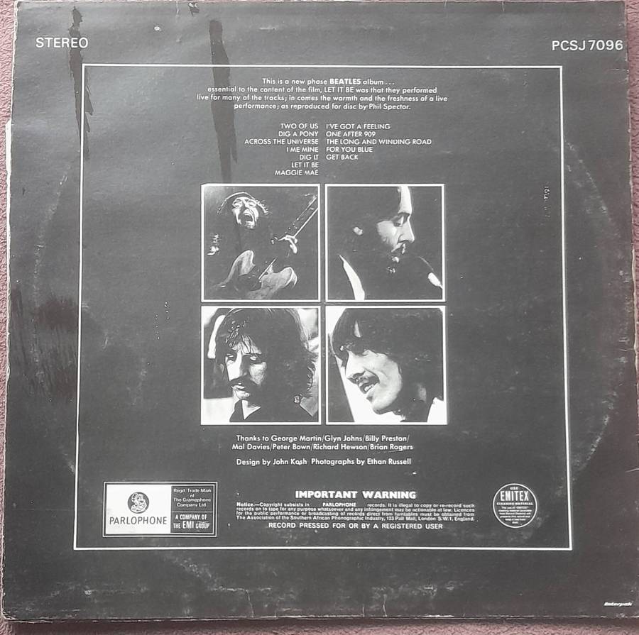 The Beatles Let It Be Vinyl