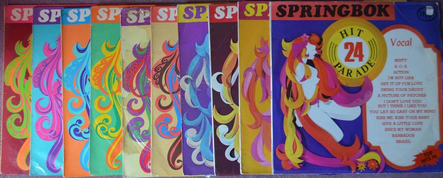 Springbok Hit Parade Vol 9,10,11,12,13,15,17,19,22 and 24 Vinyl - Your bid is for all