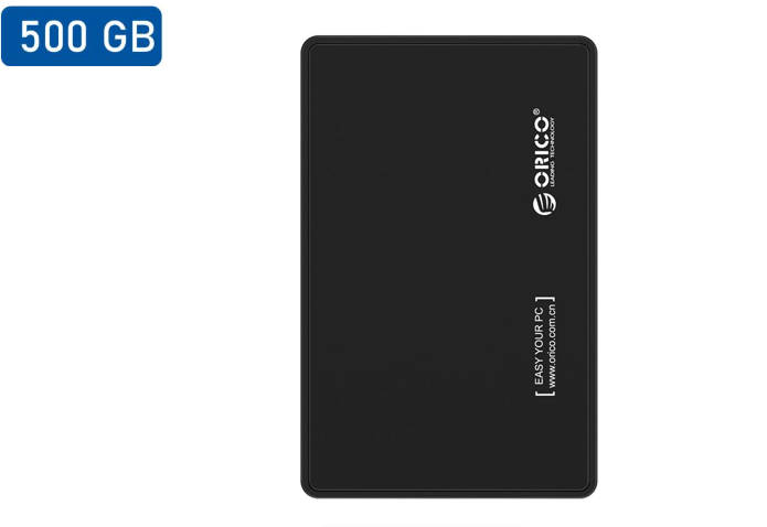 500GB Portable External Hard Drive - 2.5" USB3.0