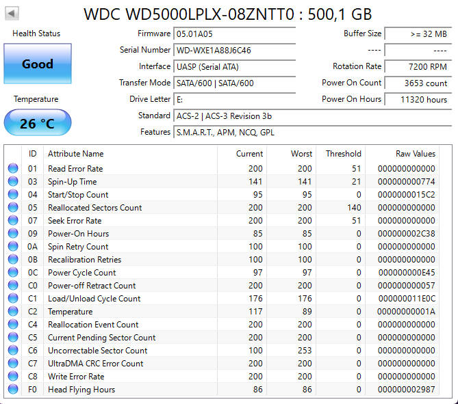 500GB Portable External Hard Drive - 2.5" USB3.0