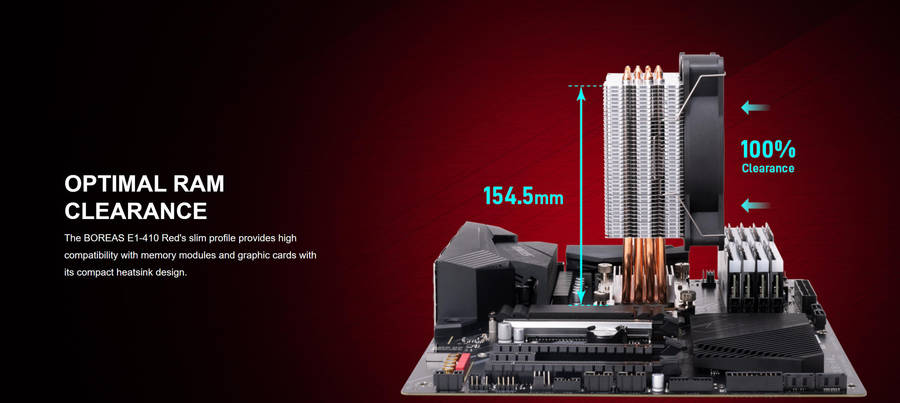 Gamdias BOREAS E1-410 RED Air Cooler