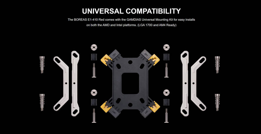 Gamdias BOREAS E1-410 RED Air Cooler