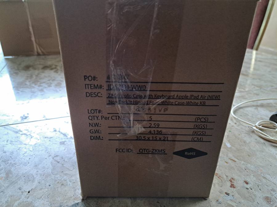 Zagg Keyboard & Cover for iPad Air 2 - Brand New in Original Master Carton (5-Pack)