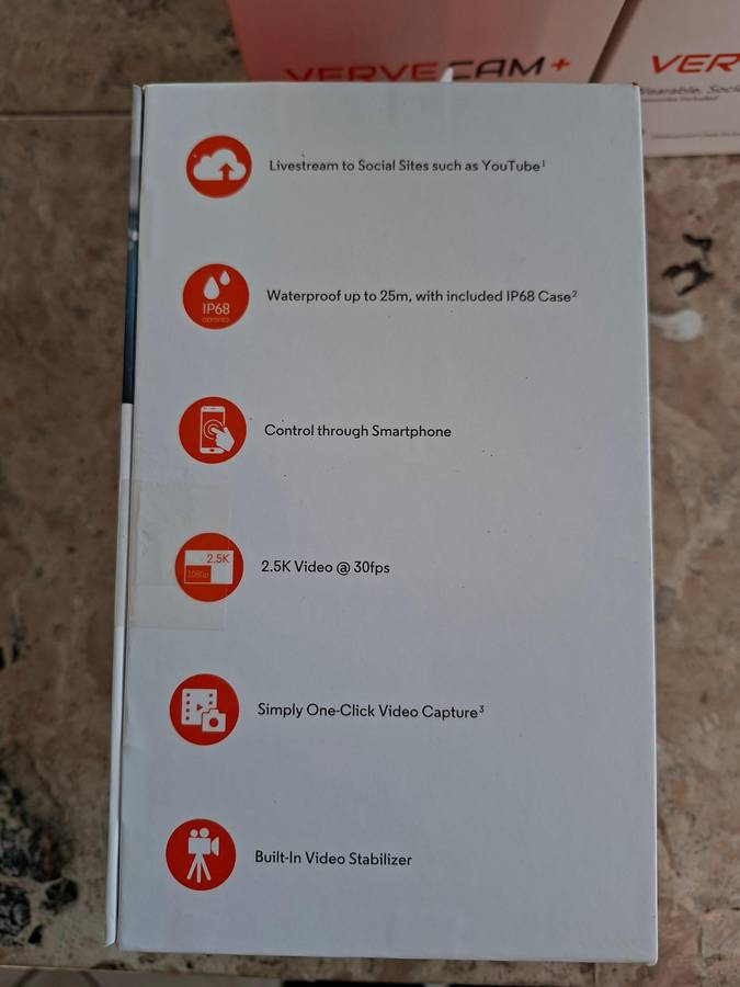 4 x  New Motorola  VerveCam+ - Auction Starting at R1.00 - No Reserve