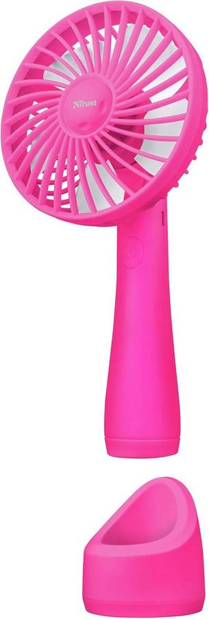 Trust Ventu Go Portable Fans  2 Pink, 2 Yellow, 2 Red  Damaged Boxes, Brand New  R1.00 No Reserve