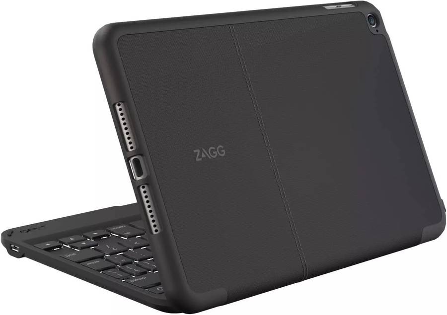 ZAGG Folio Case, Hinged with Backlit Bluetooth Keyboard for iPad Mini 4 - Black
