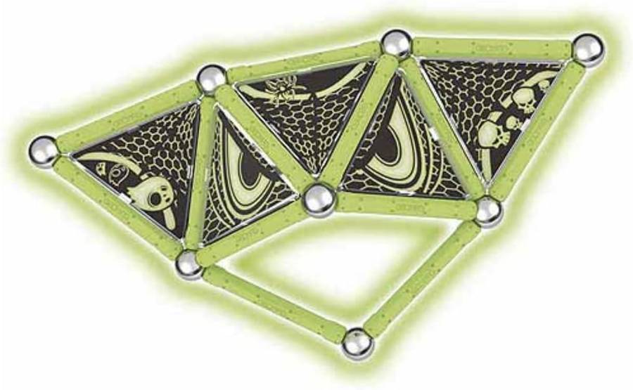 6x NEW Geomag Glow Fear Magnetic Construction Sets (37-Piece Each)  Direct from Manufacturer