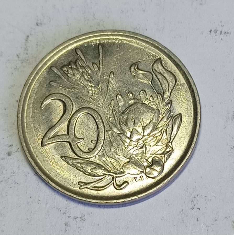 1989 RSA 20 Cent Coin
