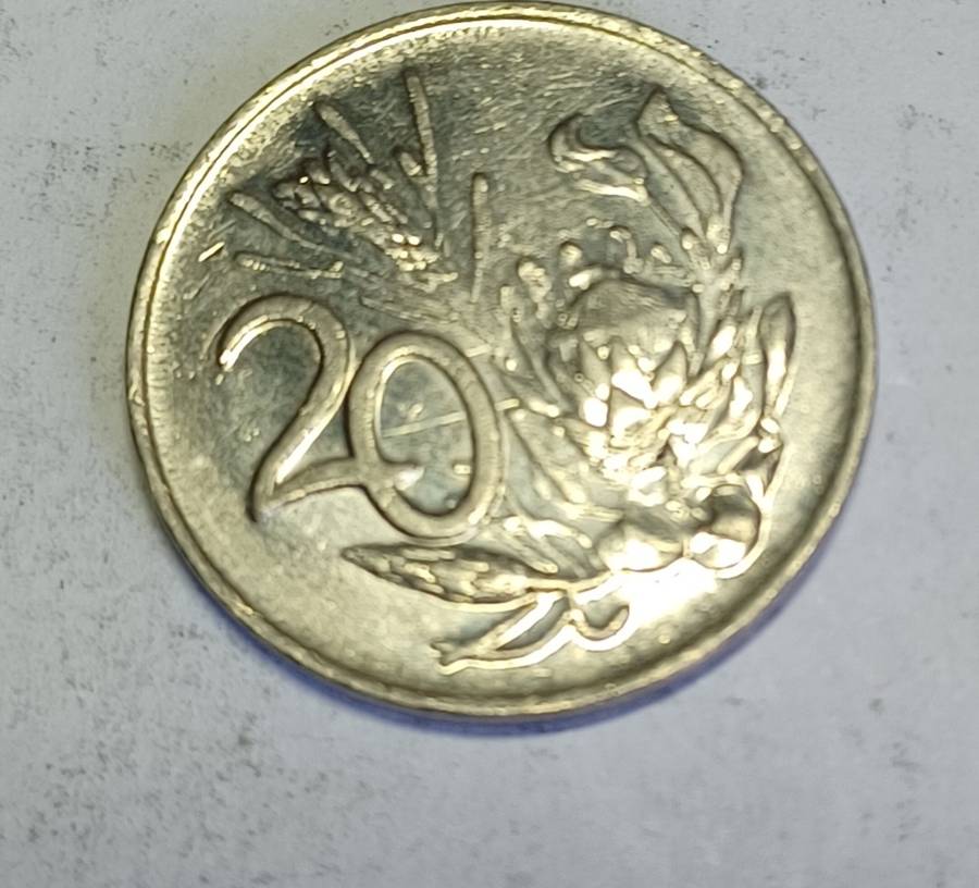 1990 RSA 20 Cent Coin