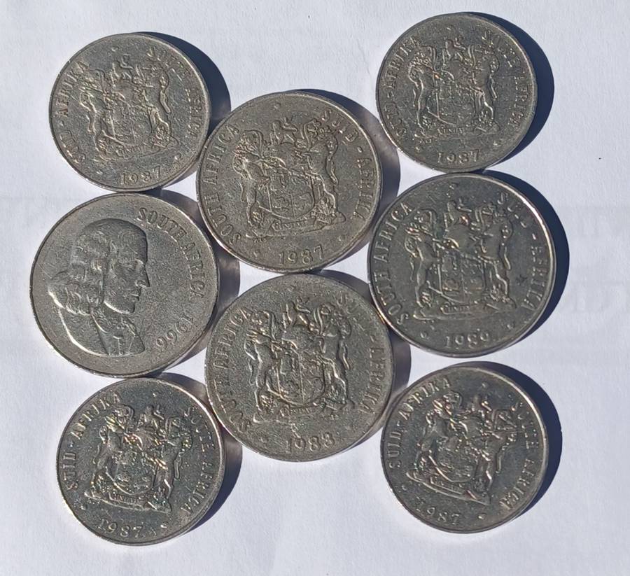 Republic of South Africa Coins - 50 and 20 Cent