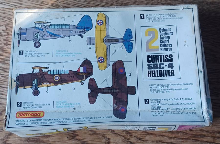 Matchbox Model Kit ~ PK35 ~ 1-72 Scale ~ SBC-4 Helldiver
