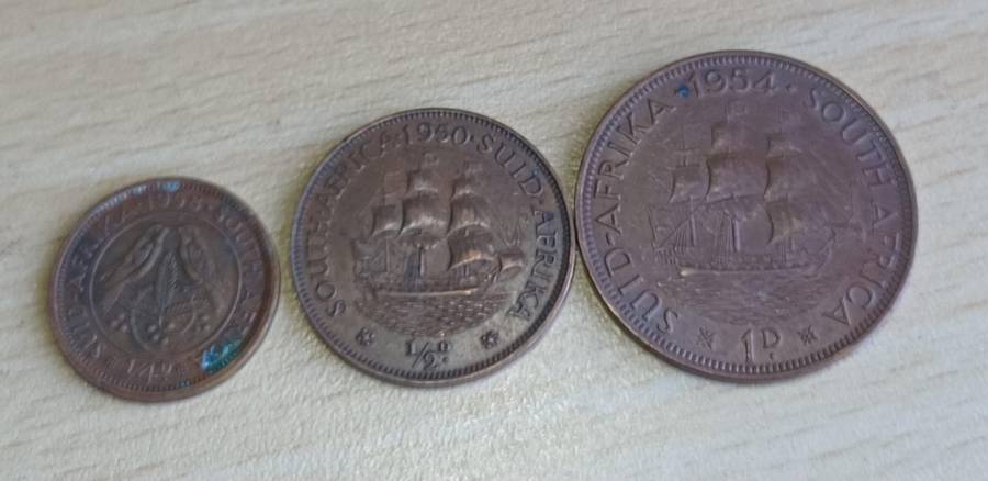 one, half & Quarter  Penny - South Africa