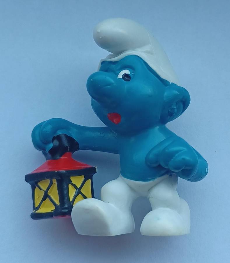 Night lookout Smurf (Watchman) ~ Peyo Schleich ~ Vintage 80's