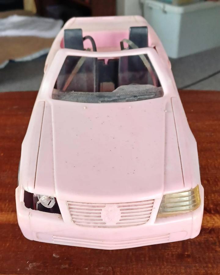 Barbie Meritus Corvette Convertible, Mattel Vintage 80's (sad condition)
