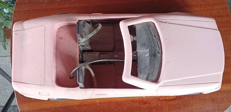 Barbie Meritus Corvette Convertible, Mattel Vintage 80's (sad condition)